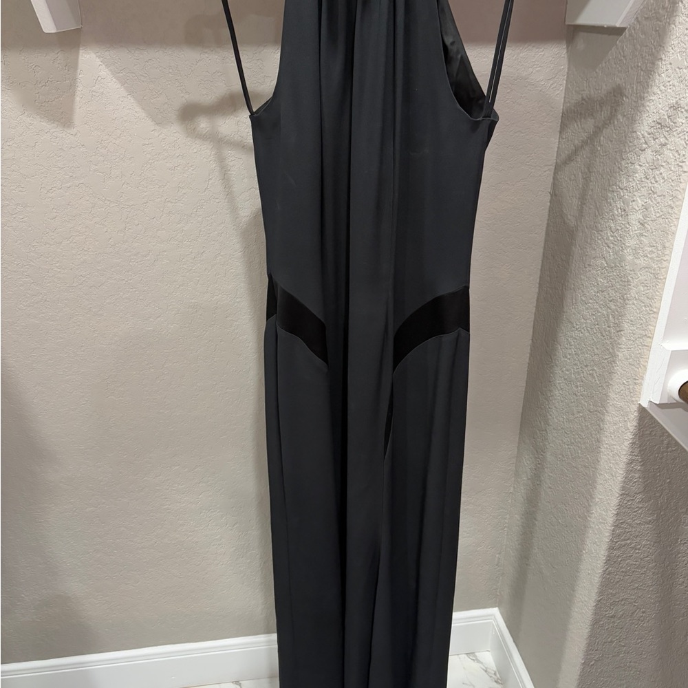 Elegant Black tuxedo style gown